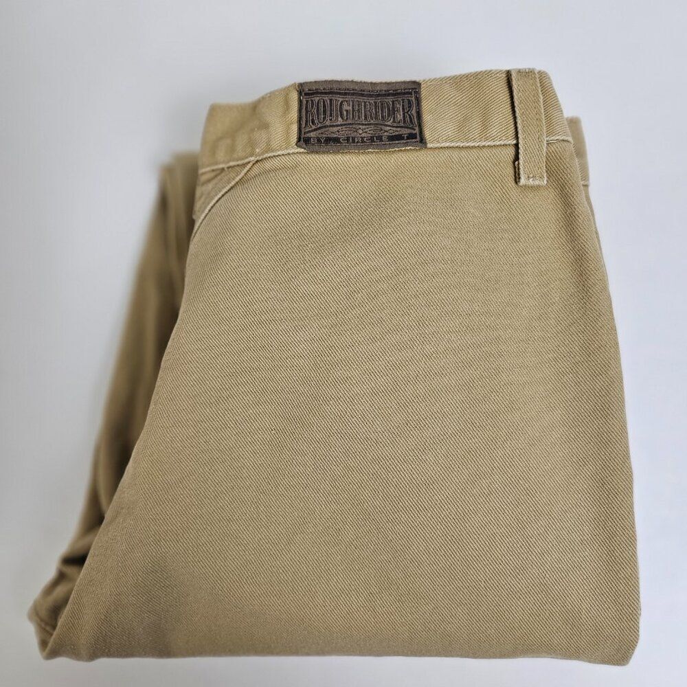 Vintage Roughrider By Circle T Jeans Women's‎ 31 Tan High Rise Bareback Cowgirl